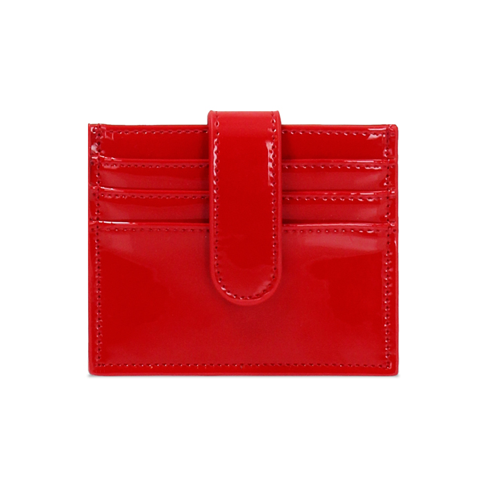 Cartera mujer roja de charol