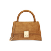 Mini bag cognac in microfibra